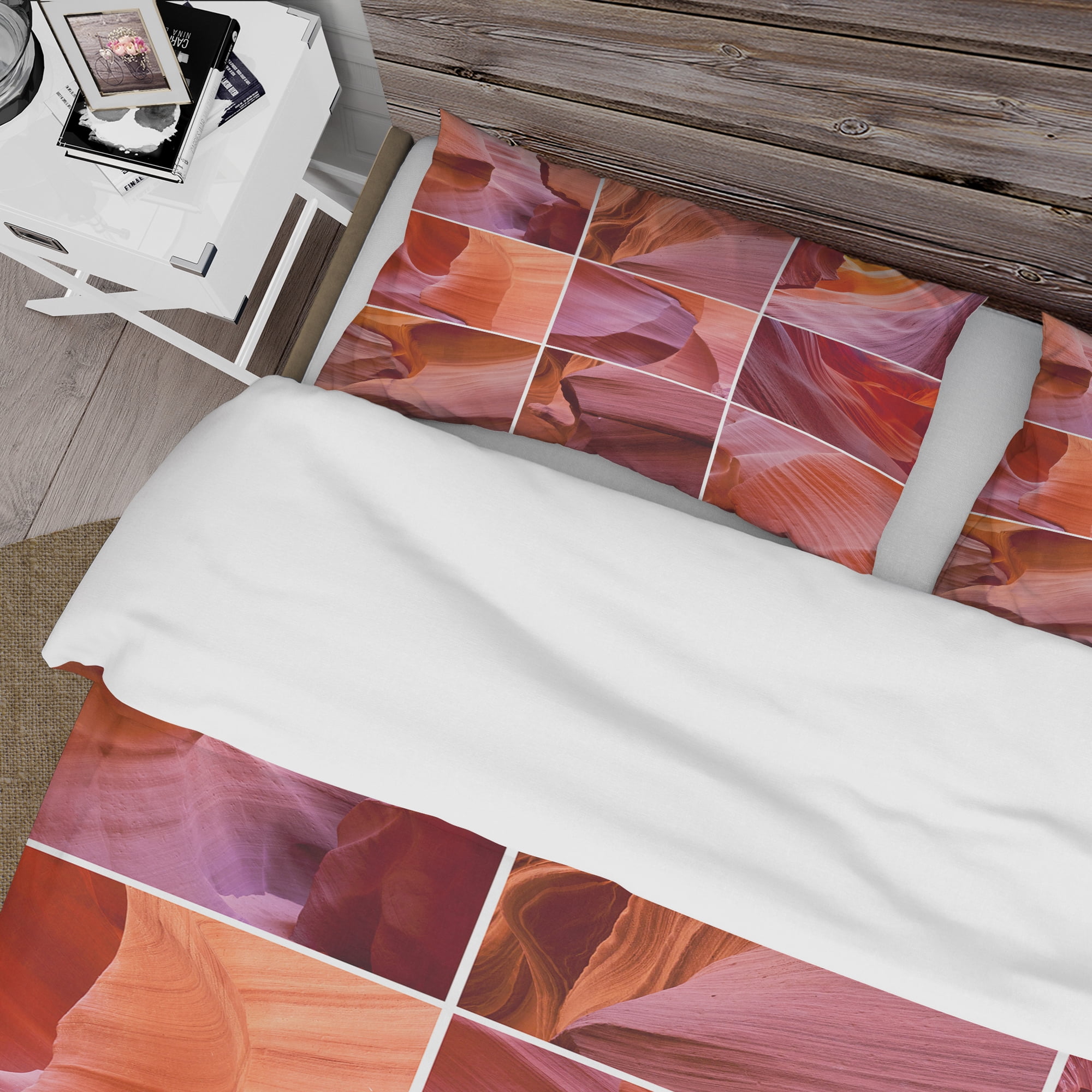 Designart 'Antelope Canyon Collage' Traditional Duvet Cover Set