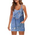 thumbnail image 2 of Puntoco Vestidos Mujer Verano Mujer Casual Impresión Suspender V-Cuello Jersey Sin Mangas Dresswu, 2 of 6