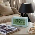 thumbnail image 2 of Unique Bargains Digital Alarm Clock with LED Display Light Blue 5.4"L x 1.4"W x 3.0"H, 2 of 6