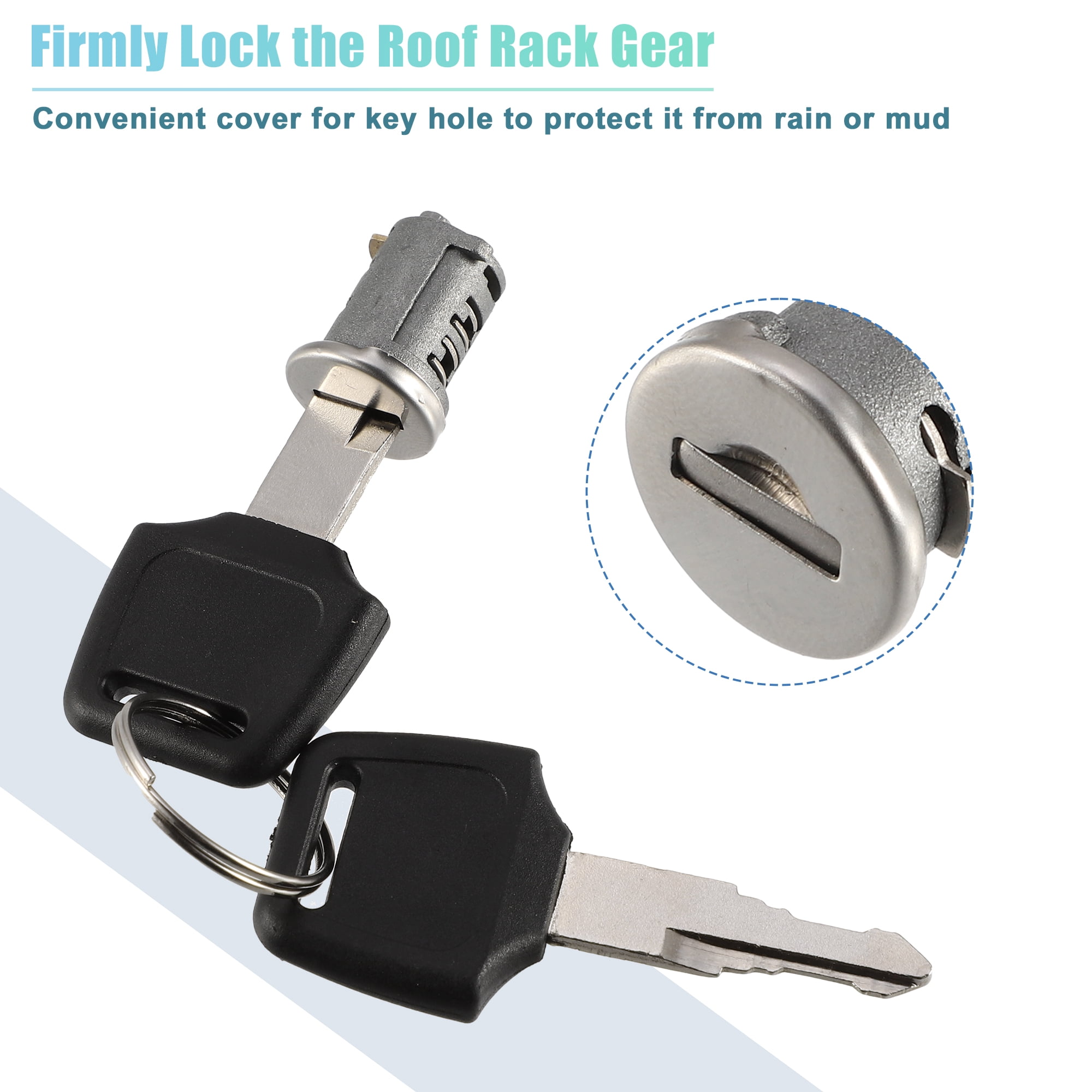 Unique Bargains 4 Pack Car Roof Rack Lock Cylinder Core Kit for Yakima Roof Racks