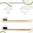 thumbnail image 2 of 50pz Cepillos Dientes Infantiles Bambú Biodegradable Suave, 2 of 10