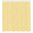 thumbnail image 3 of Ambesonne Greek Shower Curtain, Yellow and White Maze Theme, 69"Wx70"L, Yellow and White, 3 of 3
