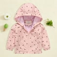 thumbnail image 2 of mgoYE 2t Rain Jacket Toddler Boy's Cartoon Dinosaur Zip Jacket Lightweight Hooded Windbreakers Outdoor Raincoat(Pink,7-8 Years), 2 of 5