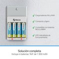 thumbnail image 3 of Cargador Pilas Steren  Con Pilas 8 Recargables tamaño AA, 3 of 7