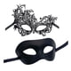 thumbnail image 4 of Máscaras de Disfraces Salvador para mujeres y hombres cómoda para baile de graduación Mardi Gras Negro, 4 of 10