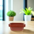 thumbnail image 1 of Phenofice 5Pcs Dark Red Plastic Planter Rectangular For Gardening And Home Furnishings, 1 of 8