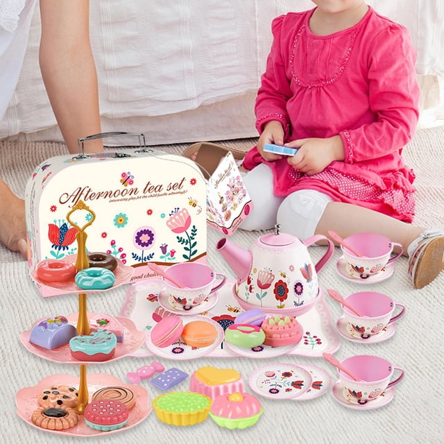 Juego de Té para Niños CUTICAT Accesorios de Alimentos Simulación de Postre Estilo A