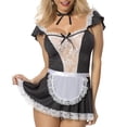 thumbnail image 3 of Zjloe7sa Ensemble de Lingerie pour Femmes Robe Uniforme de Jeu Lingerie Mignonne Cosplay Costumes Servante Noire, 3 of 6