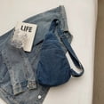 thumbnail image 5 of Crossbody Bag Shoulder Bag Small Messenger Bag Women Denim Minimalist Style Daily Commute Casual Wear with Zipper Closure Multiple Compartments Adjustable Strap, 5 of 8