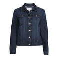 thumbnail image 5 of Time and Tru Women's Button Down Denim Jacket, Sizes XS-XXXL, 5 of 6