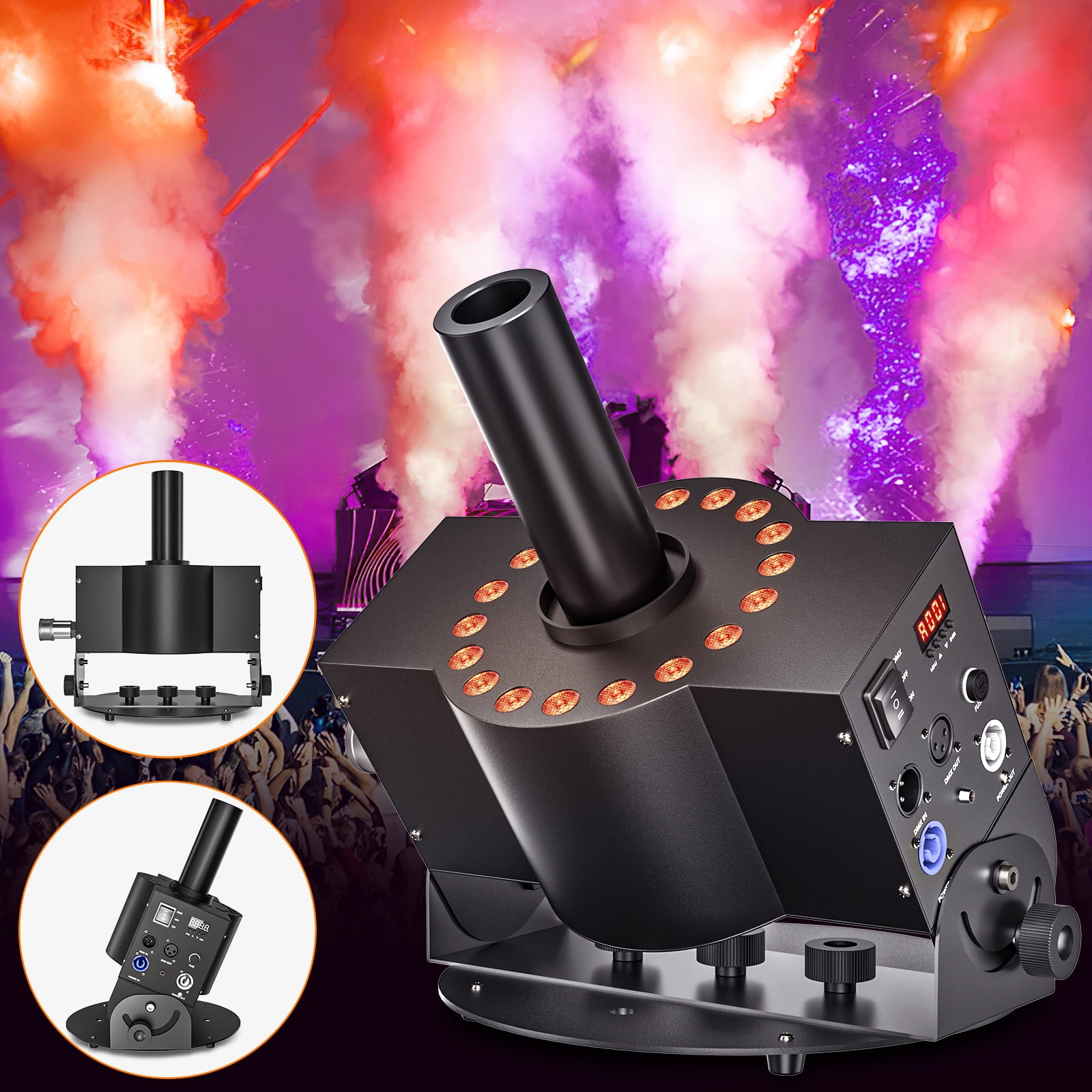 CO2 Jet Machine 300W CO2 Fog Machine, Professional DMX CO2 Cannon