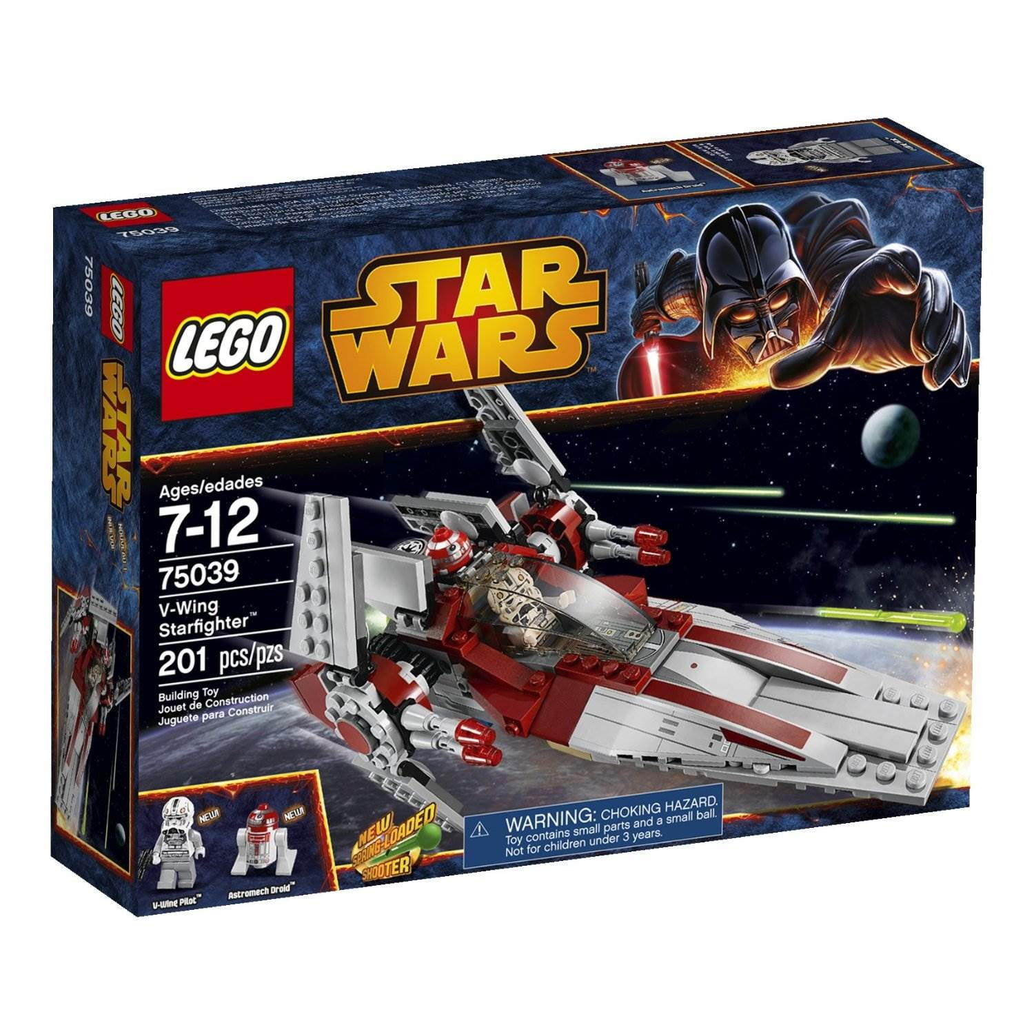 LEGO Star Wars Revenge of the Sith V Wing Starfighter w 2 Minifigures 75039 Walmart
