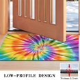 thumbnail image 3 of Colorful Rainbow Tie Dye Spiral Pattern Door Rugs,Washable Non Slip Door Mats Indoor,Decorative Door Mats,Entry Mat Indoor for Entrance,Bedroom,Kitchen,Bathroom,17"x30", 3 of 6