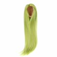 thumbnail image 2 of Perruque de Poupée Soie Douce Cheveux Longs Lisses Vert Avocat pour Poupées, 2 of 7
