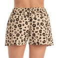 thumbnail image 3 of Just Love Women’s Cotton Pajama Shorts- Sleep & Lounge Boxer PJs. (Big Cheetah, Medium), 3 of 3