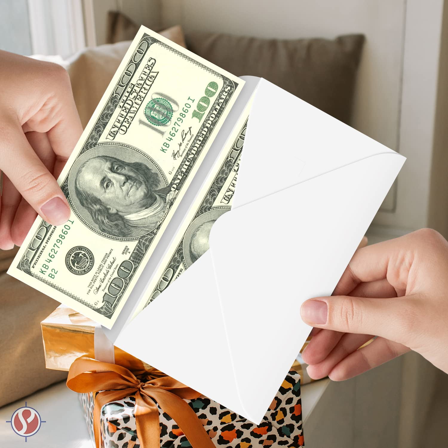 Happy Holidays Envelopes w/ Blank Cards for Notes – Money, Check and Currency Holder, Nice Winter Christmas New Year Greeting for Cash, Coins, Presents & Gift Cards | 3-5/8" x 6-1/2" | 25 per Pack