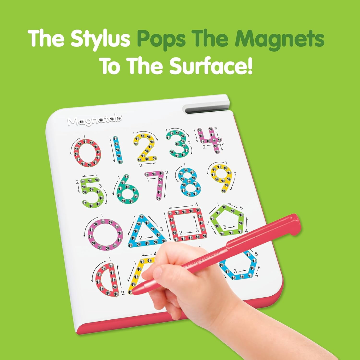 Magnatab Numbers Magnetic Learning Board for Kids – Educational Number Tracing STEM Toy