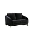thumbnail image 2 of 55" Black Loveseat with 22" Seat Depth / Deep Seating for Relaxation, 2 of 2