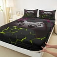 thumbnail image 3 of Feelyou Video Gaming Gamer Full Size Sheets, Chic Abstract Bed Sheets, Teens Kids Boys Girls Sheet Sets, Luxury Bedroom Decor, 4-Piece, 3 of 7