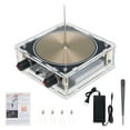 thumbnail image 1 of Experiment Arc Plasma Coil, BT Speaker Artificial Lightning Generator, Wireless Transmission Experiment Science Desktop Toy Model (Gold, US Plug), 1 of 9