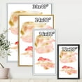 thumbnail image 4 of Designart 'Abstract Clouds Set With Pink Gold Beige and Red' Modern Framed Canvas Wall Art Print, 4 of 5