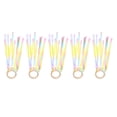 thumbnail image 1 of OUNONA 5Pcs Dance Accessories Assorted Color Gymnastics Ribbon Silk Fiber Round Handle, 1 of 7