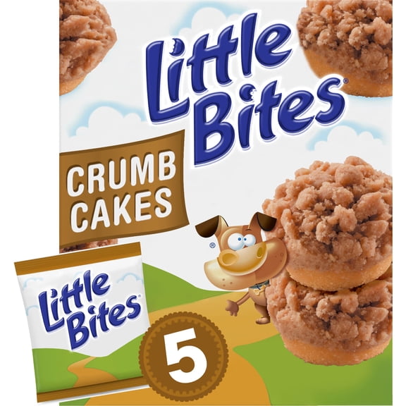 Little Bites Crumb Cake Muffins, 5 packs, Kosher Cinnamon & Brown Sugar Mini Muffin Bites, 8.75 oz Multipack