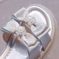 thumbnail image 3 of Eltusu Girls Sandals with Strap, Open Toe Non Slip Dance Soft Sole Summer Shoes Silver Size 13(Little Kids), 3 of 7