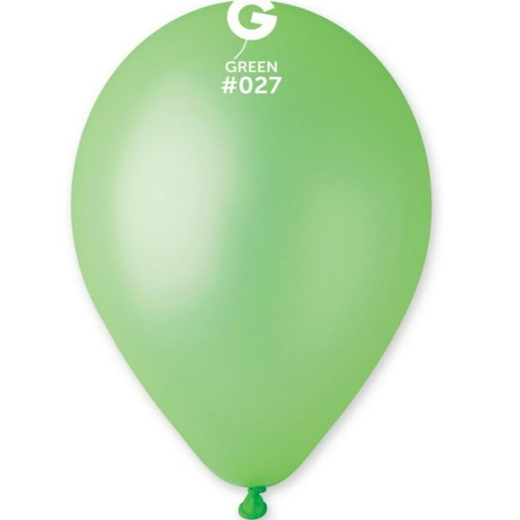 50 Gemar Neon Green Balloons 12"