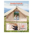 thumbnail image 5 of Inflatable Camping Tent 3-5 Person, Easy Setup Blow Up Tent with Pump, 4 Season Glamping Tent with Canopy & Stove Jack, Waterproof 300D Camping Shelter, 5 of 9