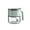 Green, variant on Press-Seal Glass Seasoning Jar with Flip Lid and Spoon, Food-Grade Kitchen Spice Container for MSG, Salt, and Herbs