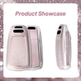 thumbnail image 4 of Key Fob Cover Compatible with Audi A3 A5 A5L A6 A6L Q6L Q6 RSQ6 RS6 SQ6 S6 E-tron 2025-2026 Crystal Diamond Keychain Case Holder Protector,Type-C-silver, 4 of 7
