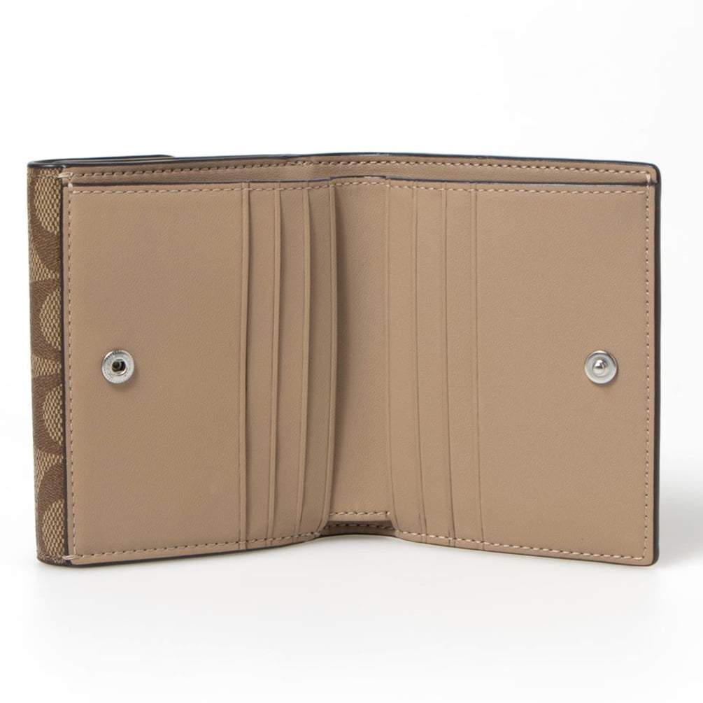 Coach Women's Morgan Small Snap Wallet in Signature Canvas