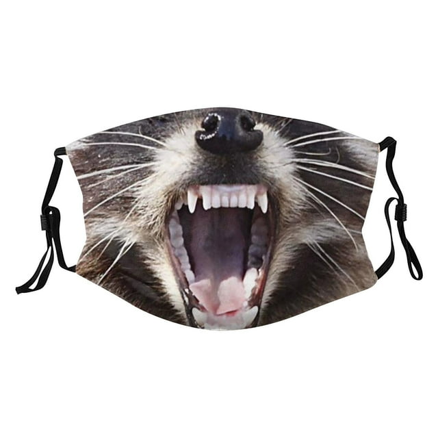 Visage d'Animal Drôle Réutilisable Lavable avec Motifs de Tigre Chat Chien Singe Cochon pour Enfants et Adultes
