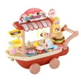 thumbnail image 1 of Rkstn Puzzle Playing 48Pcs Children's Ice Cream Cart Toy Girl Simulation Trolley Candy Cart Ice Cream Ice Cream Cart Set, 1 of 5