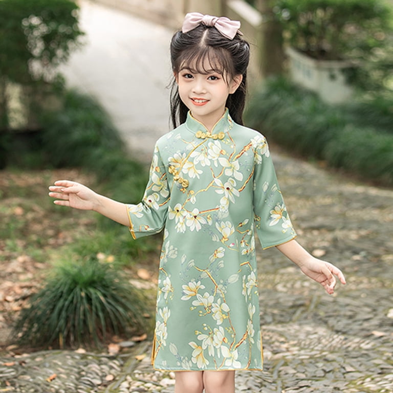 emerald green dress size 8 Long Sleeve Smocked Empire Waist Dress main image 1