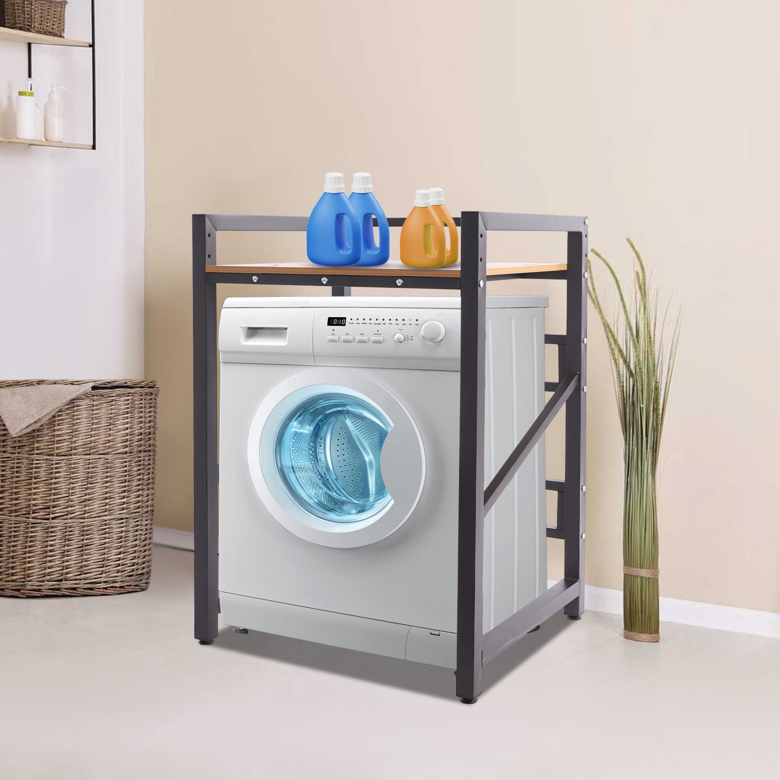 Modern Heavy Duty Washer & Dryer Stacking Rack Stand with Adjustable Design