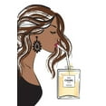 thumbnail image 4 of Martina Pavlova 11x14 Black Modern Wood Framed Wall Art Titled - Girl Drink I, 4 of 6