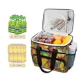 thumbnail image 2 of FORMRS Insulated Cooler Bag 24 Cans Capacity Soft Leakproof Lunch Box with Side Pockets, Retro Autumn Leaves, 2 of 7