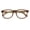 Matte Brown, variant on Large Men Wood Grain Printed Temple Clear Reading Glasses - Wide Fitment 148MM Reader +1.25