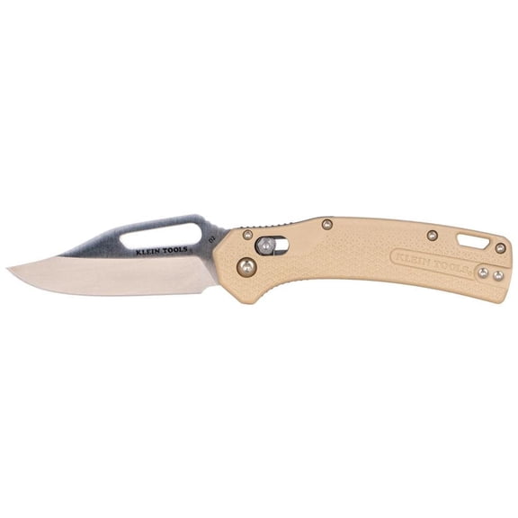 Klein Tools Kto Clip Point Blade Knife, Sand