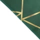 Efavormart 9FT Hunter Emerald Green Geometric Table Runner With Gold ...