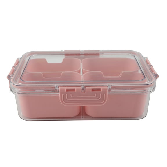COOK WITH COLOR MINI 4 DIVIDER SNACKLE BOX PINK