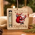 thumbnail image 5 of Wooden Christmas Money Holder Ornament Set of 3, Hanging Tree Decor Cash Gift Envelope for Kids Holiday Party, Natural Wood Reusable, 5 of 7