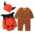 thumbnail image 1 of Bebé Disfraces de Halloween Boy Devil Wings 3 PCS Conjunto de ropa, 1 of 8