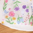 thumbnail image 5 of YMNXA Toddler Kids Girls Summer Romper Floral Print Sleeveless Suspenders Comfortable Fashion Jumpsuit For Casual Daily Wear,White,9-10 Years, 5 of 8