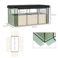 thumbnail image 2 of Garden Pots Raised Garden Bed for Flowers, Veggies and Herbs,Galvanized Steel Planter Box with Crop Cage and Shade Cloth,Planters For Outdoor Plants, 2 of 7