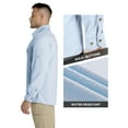 thumbnail image 3 of 33,000ft Men's Long Sleeve Sun Protection Shirt UPF 50+ UV Quick Dry Cooling Fishing Shirts for Travel Camping Hiking Blue X-Large, 3 of 8