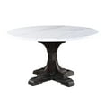 thumbnail image 2 of Rustic White Marble & Espresso Dining Table Set by Acme Gerardo DN00090-5pcs, 2 of 5