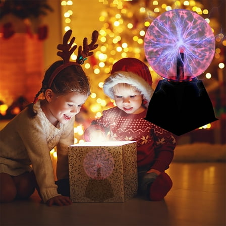 Plasma Ball Lamp, Sensitive Electrostatic Magic Ball Toy, Interactive Science Decoration for Home, Party